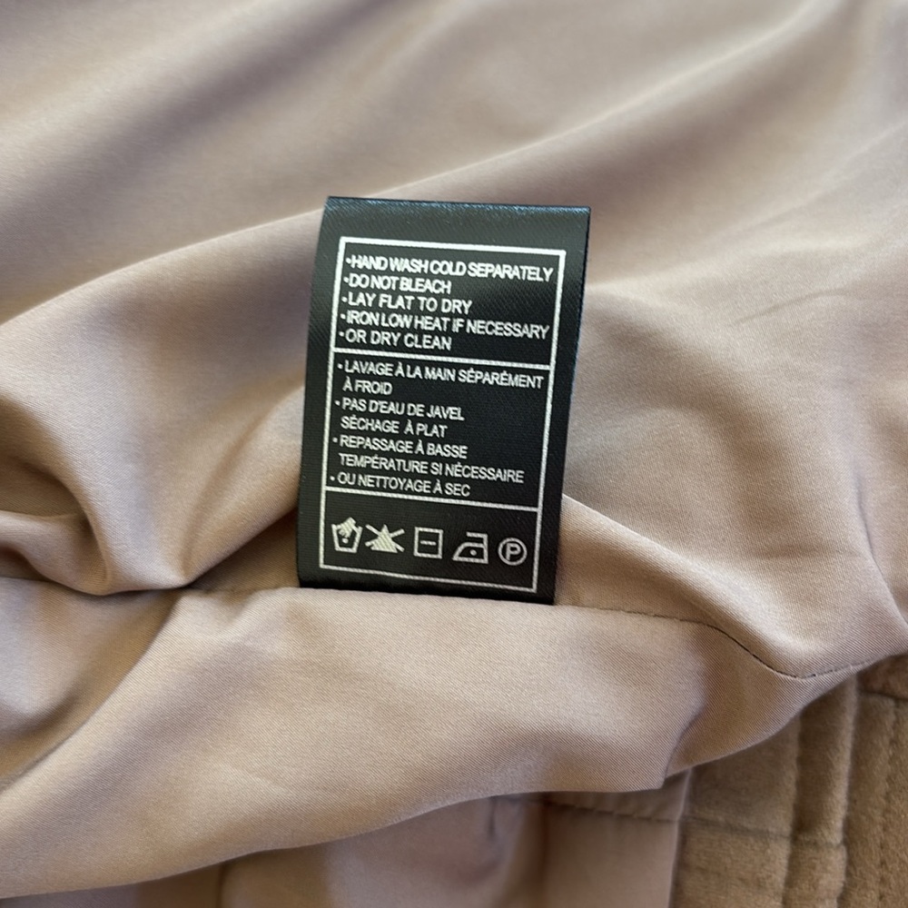 BB Dakota by Steve Madden Beige Faux Suede Moto Jacket Size Small - Picture 14 of 16